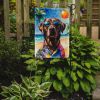 Chocolate Labrador Retriever Summer Beach Time Garden Flag Mailbox Flag Decorative Yard Flag Banner Outside Patio Artwork Yard Flower Beds