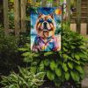 Chow Chow Summer Beach Time Garden Flag Mailbox Flag Decorative Yard Flag Banner Outside Patio Artwork Yard Flower Beds, Garden Size, Multicolor