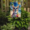 Corgi Summer Beach Time Garden Flag Mailbox Flag Decorative Yard Flag Banner Outside Patio Artwork Yard Flower Beds, Garden Size, Multicolor