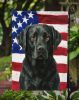 Black Labrador Retriever American Flag Garden Flag Mailbox Flag Decorative Yard Flag Banner Outside Patio Artwork Yard Flower Beds, Garden Size