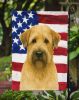 Soft Coated Wheaten Terrier American Flag Garden Flag Mailbox Flag Decorative Yard Flag Banner Outside Patio Artwork Yard Flower Beds, Garden Size