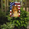Sheltie American Flag Garden Flag Mailbox Flag Decorative Yard Flag Banner Outside Patio Artwork Yard Flower Beds, Garden Size, Multicolor