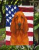 Red Bloodhound American Flag Garden Flag Mailbox Flag Decorative Yard Flag Banner Outside Patio Artwork Yard Flower Beds, Garden Size, Multicolor