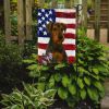 Black and Tan Lakeland Terrier American Flag Garden Flag Mailbox Flag Decorative Yard Flag Banner Outside Patio Artwork Yard Flower Beds, Garden Size