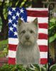 Gray Cairn Terrier American Flag Garden Flag Mailbox Flag Decorative Yard Flag Banner Outside Patio Artwork Yard Flower Beds, Garden Size, Multicolor