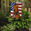 Grizzle and Tan Airedale Terrier American Flag Garden Flag Mailbox Flag Decorative Yard Flag Banner Outside Patio Artwork Yard Flower Beds