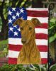 Brindle Greyhound American Flag Garden Flag Mailbox Flag Decorative Yard Flag Banner Outside Patio Artwork Yard Flower Beds, Garden Size, Multicolor