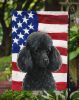 Black Toy Poodle American Flag Garden Flag Mailbox Flag Decorative Yard Flag Banner Outside Patio Artwork Yard Flower Beds, Garden Size, Multicolor