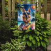 German Shepherd Summer Beach Time Garden Flag Mailbox Flag Decorative Yard Flag Banner Outside Patio Artwork Yard Flower Beds, Garden Size, Multicolor