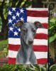 Blue Whippet American Flag Garden Flag Mailbox Flag Decorative Yard Flag Banner Outside Patio Artwork Yard Flower Beds, Garden Size, Multicolor