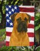 Fawn Bullmastiff American Flag Garden Flag Mailbox Flag Decorative Yard Flag Banner Outside Patio Artwork Yard Flower Beds, Garden Size, Multicolor