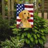 Cream Dachshund American Flag Garden Flag Mailbox Flag Decorative Yard Flag Banner Outside Patio Artwork Yard Flower Beds, Garden Size, Multicolor