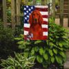 Irish Setter American Flag Garden Flag Mailbox Flag Decorative Yard Flag Banner Outside Patio Artwork Yard Flower Beds, Garden Size, Multicolor