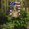 Blue Merle Border Collie American Flag Garden Flag Mailbox Flag Decorative Yard Flag Banner Outside Patio Artwork Yard Flower Beds, Garden Size