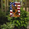 Black and Tan German Shepherd American Flag Garden Flag Mailbox Flag Decorative Yard Flag Banner Outside Patio Artwork Yard Flower Beds, Garden Size