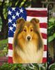 Sheltie American Flag Garden Flag Mailbox Flag Decorative Yard Flag Banner Outside Patio Artwork Yard Flower Beds, Garden Size, Multicolor