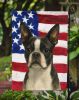 Boston Terrier American Flag Garden Flag Mailbox Flag Decorative Yard Flag Banner Outside Patio Artwork Yard Flower Beds, Garden Size, Multicolor