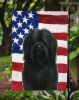 Black Lhasa Apso American Flag Garden Flag Mailbox Flag Decorative Yard Flag Banner Outside Patio Artwork Yard Flower Beds, Garden Size, Multicolor