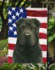Black Shar Pei American Flag Garden Flag Mailbox Flag Decorative Yard Flag Banner Outside Patio Artwork Yard Flower Beds, Garden Size, Multicolor