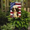 Parti Toy Poodle American Flag Garden Flag Mailbox Flag Decorative Yard Flag Banner Outside Patio Artwork Yard Flower Beds, Garden Size, Multicolor