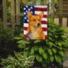 Fawn Pembroke Welsh Corgi American Flag Garden Flag Mailbox Flag Decorative Yard Flag Banner Outside Patio Artwork Yard Flower Beds, Garden Size