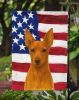 Red Miniature Pinscher American Flag Garden Flag Mailbox Flag Decorative Yard Flag Banner Outside Patio Artwork Yard Flower Beds, Garden Size
