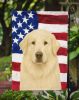 White Great Pyrenees American Flag Garden Flag Mailbox Flag Decorative Yard Flag Banner Outside Patio Artwork Yard Flower Beds, Garden Size