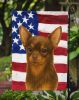 Chocolate Chihuahua American Flag Garden Flag Mailbox Flag Decorative Yard Flag Banner Outside Patio Artwork Yard Flower Beds, Garden Size, Multicolor