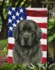 Gray Newfoundland American Flag Garden Flag Mailbox Flag Decorative Yard Flag Banner Outside Patio Artwork Yard Flower Beds, Garden Size, Multicolor
