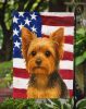 Black and Tan Yorkshire Terrier American Flag Garden Flag Mailbox Flag Decorative Yard Flag Banner Outside Patio Artwork Yard Flower Beds, Garden Size
