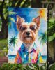 Yorkshire Terrier Summer Beach Time Garden Flag Mailbox Flag Decorative Yard Flag Banner Outside Patio Artwork Yard Flower Beds, Garden Size