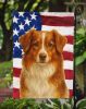 Red Tri American ShepherdAmerican Flag Garden Flag Mailbox Flag Decorative Yard Flag Banner Outside Patio Artwork Yard Flower Beds, Garden Size