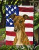 Brindle Whippet American Flag Garden Flag Mailbox Flag Decorative Yard Flag Banner Outside Patio Artwork Yard Flower Beds, Garden Size, Multicolor