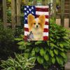 White with Lemon Papillon American Flag Garden Flag Mailbox Flag Decorative Yard Flag Banner Outside Patio Artwork Yard Flower Beds, Garden Size