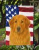 Reddish Brown Great Pyrenees American Flag Garden Flag Mailbox Flag Decorative Yard Flag Banner Outside Patio Artwork Yard Flower Beds, Garden Size
