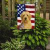 Wheaten Otterhound American Flag Garden Flag Mailbox Flag Decorative Yard Flag Banner Outside Patio Artwork Yard Flower Beds, Garden Size, Multicolor