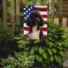 Parti Standard Poodle American Flag Garden Flag Mailbox Flag Decorative Yard Flag Banner Outside Patio Artwork Yard Flower Beds, Garden Size