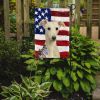 White Whippet American Flag Garden Flag Mailbox Flag Decorative Yard Flag Banner Outside Patio Artwork Yard Flower Beds, Garden Size, Multicolor