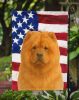 Cinnamon Chow Chow American Flag Garden Flag Mailbox Flag Decorative Yard Flag Banner Outside Patio Artwork Yard Flower Beds, Garden Size, Multicolor