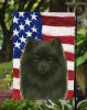 Black Pomeranian American Flag Garden Flag Mailbox Flag Decorative Yard Flag Banner Outside Patio Artwork Yard Flower Beds, Garden Size, Multicolor