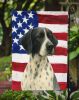 Black and White Pointer American Flag Garden Flag Mailbox Flag Decorative Yard Flag Banner Outside Patio Artwork Yard Flower Beds, Garden Size