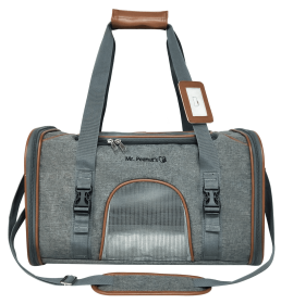 Mr. Peanut's Platinum Series Expandable Pet Carrier (Color: Twilight Gray, Size: 18inLx10.5inWx11inH)