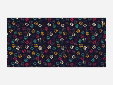 FUSION Deluxe Floor Mat & Towel (Size: Paw Prints)