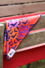 Spooky Bat Squares Dog Bandana