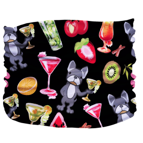 Happy Hour Pup Scruff (Color: Black,Red,Silver, Size: Teeny)