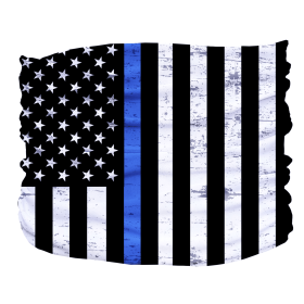 Thin Blue Line Pup Scruff (Color: Blue,Black,White, Size: Teeny)