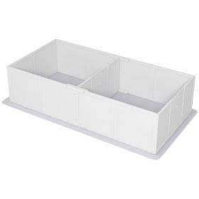 PawHut Whelping Box for Puppies and Dogs w/ Waterproof Pee Pad & Adjustable Door for Medium, Small Dogs (Size: 77" x 38" x 19")