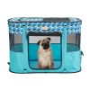 VEVOR Foldable Pet Playpen,  Portable Dog Playpen, Crate Kennel for Puppy, Dog, Cat, Waterproof 600D Oxford Cloth, Removable Zipper