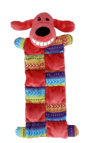 Multipet Smiling Loofa Mat Plush Dog Toy, 12 inches Long, 13 Squeakers (Multipet: 47308135ref)