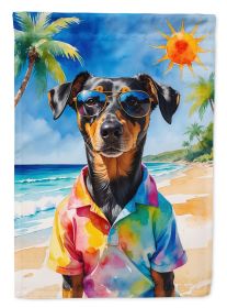 Doberman Pinscher Summer Beach Time Garden Flag Mailbox Flag Decorative Yard Flag Banner Outside Patio Artwork Yard Flower Beds, Garden Size (Default: Default)